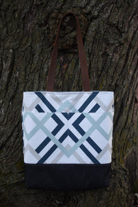 The Bag That Started It All (Geometric Blue/Gray)