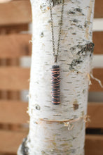Wire Wrapped Concrete Pendant Necklace